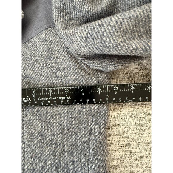 VTG Pendleton Blazer Men's 44 Wool Blue Gray USA 70s Western Yoke Elbow Patch - Picture 11 of 15